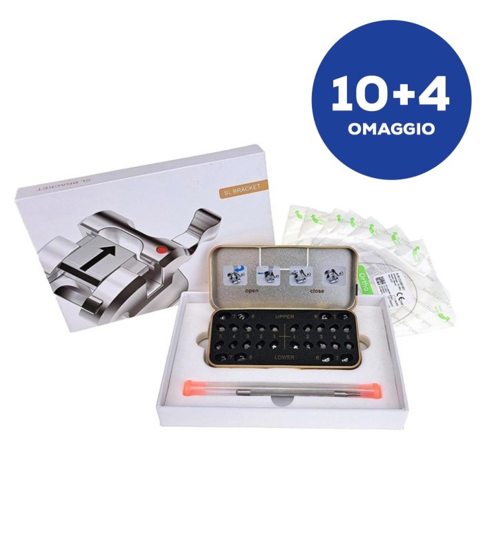 PROMO 10+4 kit omaggio BRACKET QUEEN SELF LIGATING
